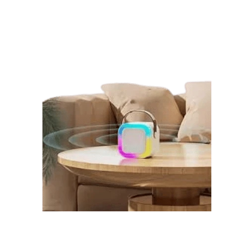 High-End Bluetooth Karaoke Speaker with Mic | Rechargeable LED Light Audio Colum