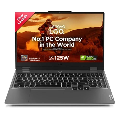 Lenovo LOQ 2024, AMD Ryzen 5 7235HS, NVIDIA RTX 3050-6GB, 12GB RAM, 512GB SSD, F