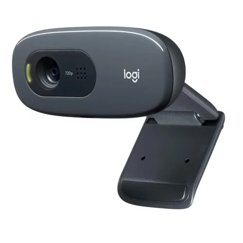 Logitech C270 HD Webcam, HD 720p/30fps, Widescreen HD Video Calling, HD Light Co