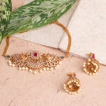 Rajwadi Temple Choker Set