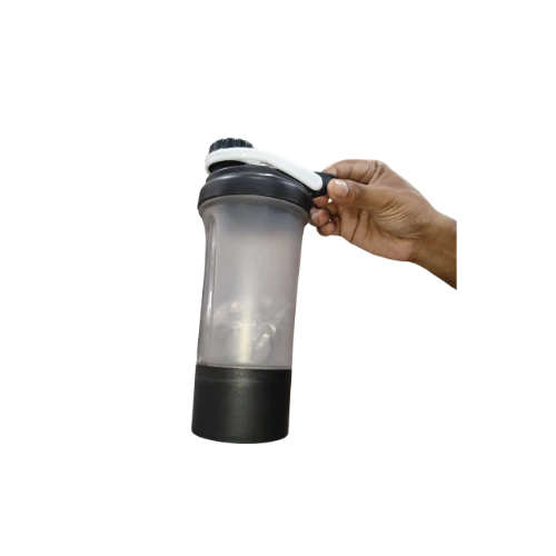 Premium Multi-Compartment Protein Shaker Bottle with Storage – Leakproof Gym & S