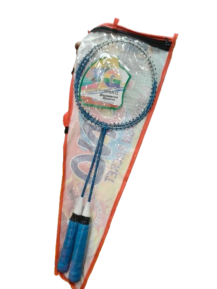 Lightweight Badminton Racket Set (Pack of 2) with Cover – Ideal for Beginners & 