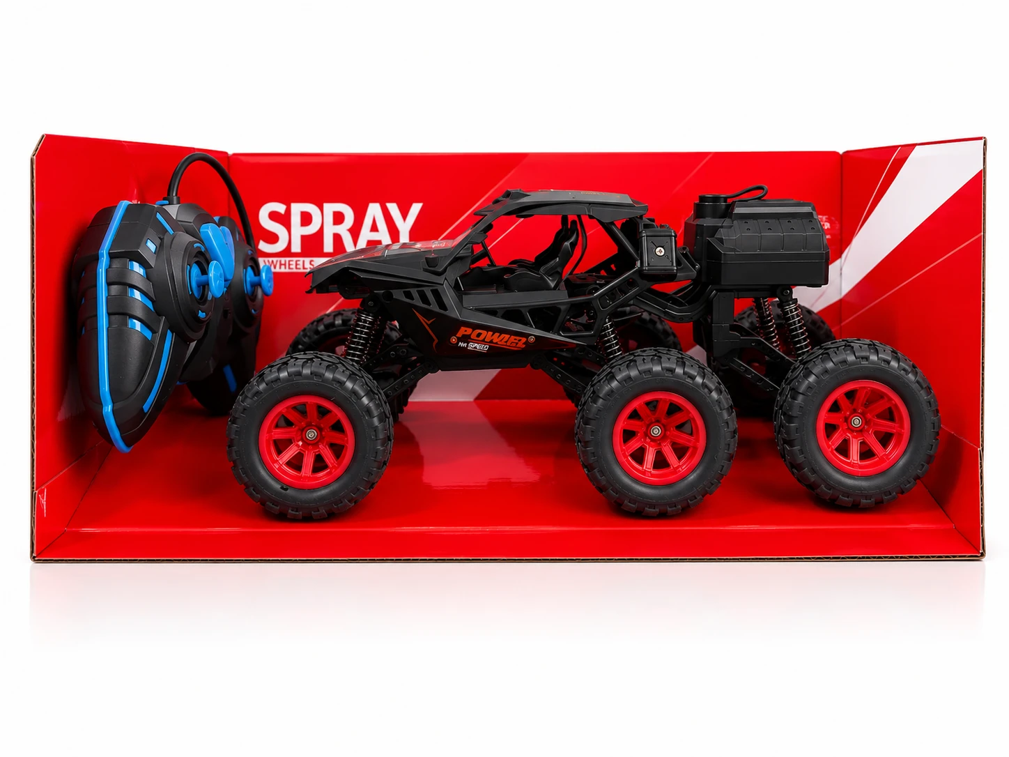 RC 6-Wheel Spray Stunt Off-Road Truck with Remote Control
