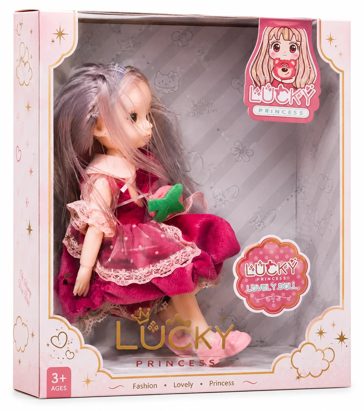 Lucky Princess Lovely Doll – Fashion Princess Toy for Girls (3+ Years)