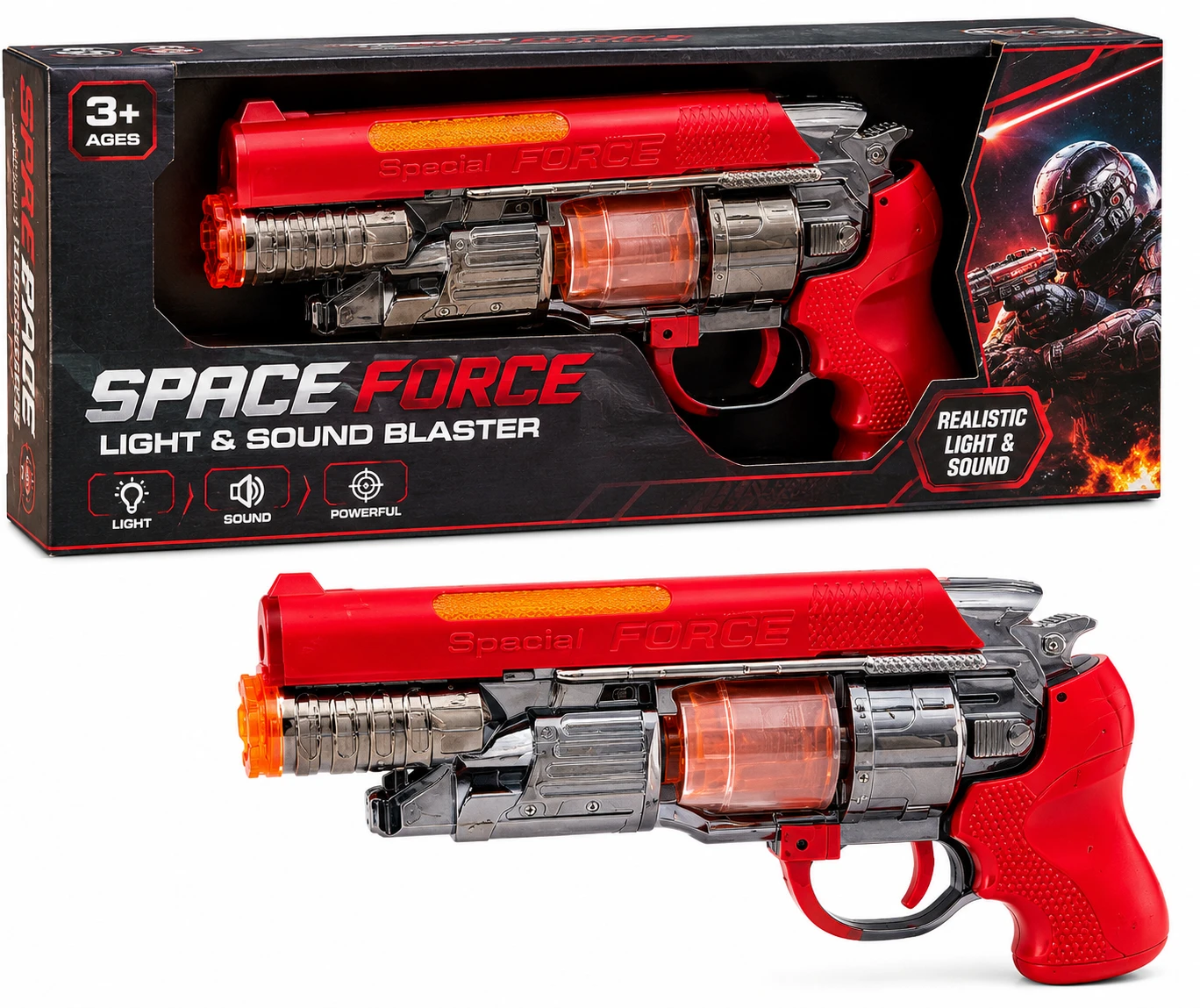 Space Force Light & Sound Blaster Toy Gun for Kids – Realistic Action Play Toy